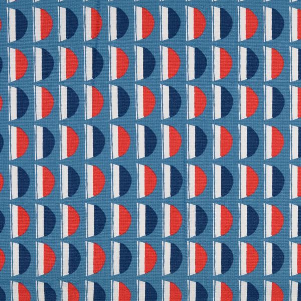 Canvas, jeansblau, gemustert