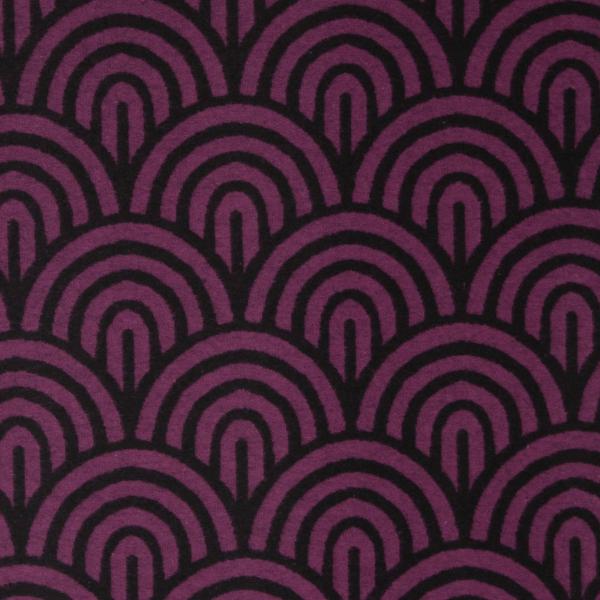 Baumwoll-Jacquard, Emliy, bordeaux/schwarz