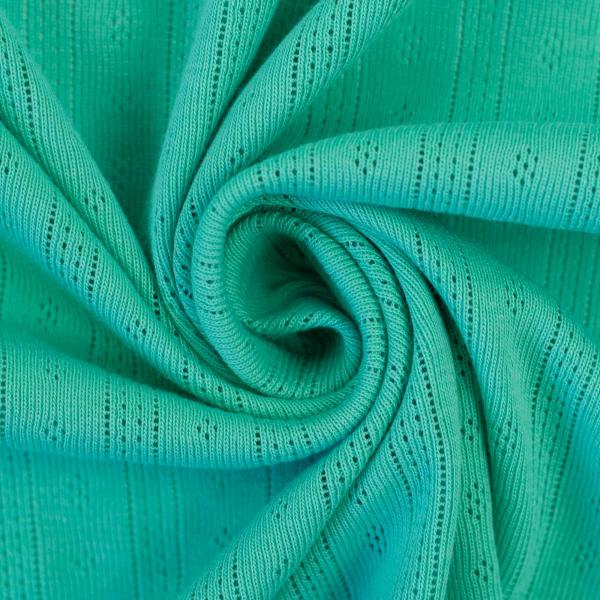 Tiana – Feinstrickjersey mit zauberhaftem Lochmuster, uni, hellmint