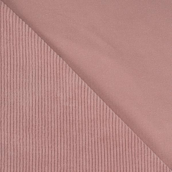 Cord-Jersey, uni, Nude