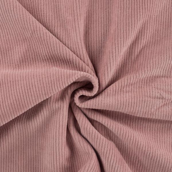 Cord-Jersey, uni, Nude