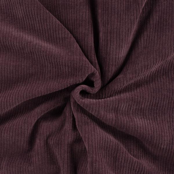 Cord-Jersey, uni, Mauve