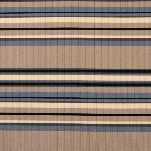 Heavy Knit Strickstoff ColorLine – Beige Natur Graublau Schwarz