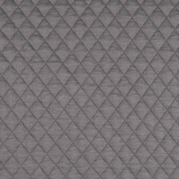 Vintage Jacquard Jersey mit Steppung, uni, melange, grau