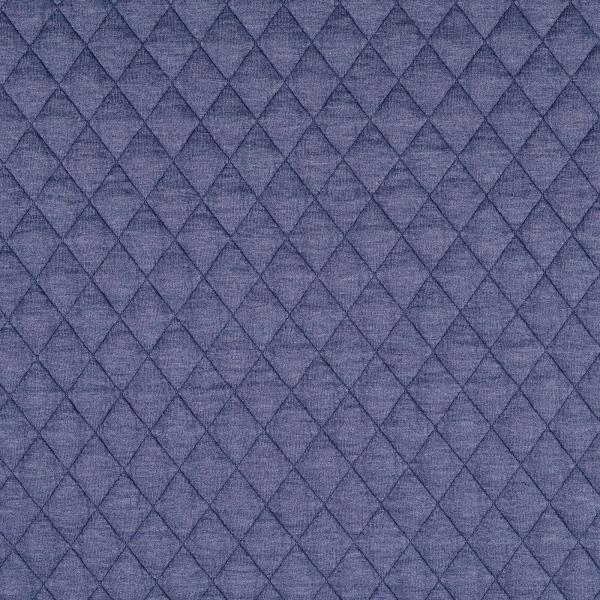 Vintage Jacquard Jersey mit Steppung, uni, melange, jeansblau