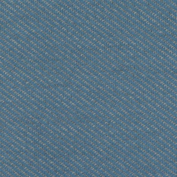 Jacquard Jersey grau/türkisblau 