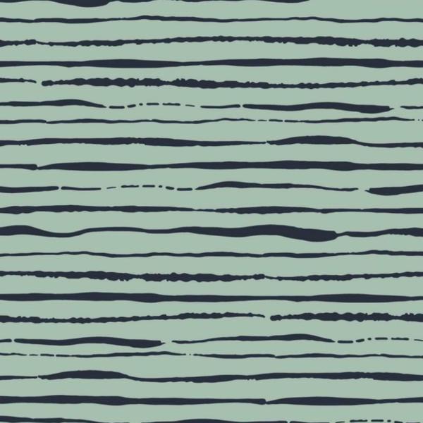Bio-Baumwoll-Jersey, unregelmäßige Querstreifen, lightmint/navy