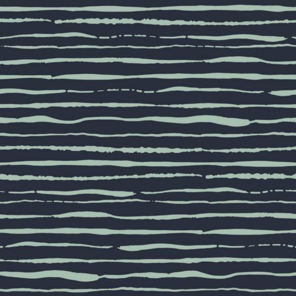 Bio-Baumwoll-Jersey, unregelmäßige Querstreifen, navy/lightmint