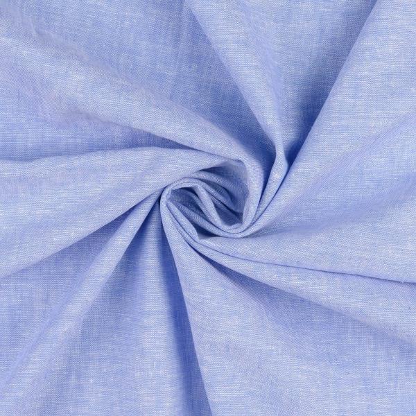 Leinen-Baumwolle. uni, hellblau