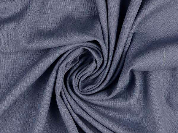 Viskose Leinen Stretch - uni, vintage blue