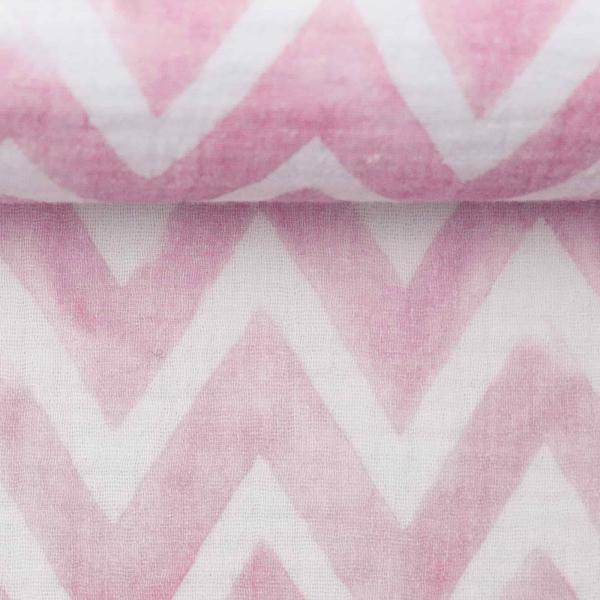 Chevron-Design in Rosa