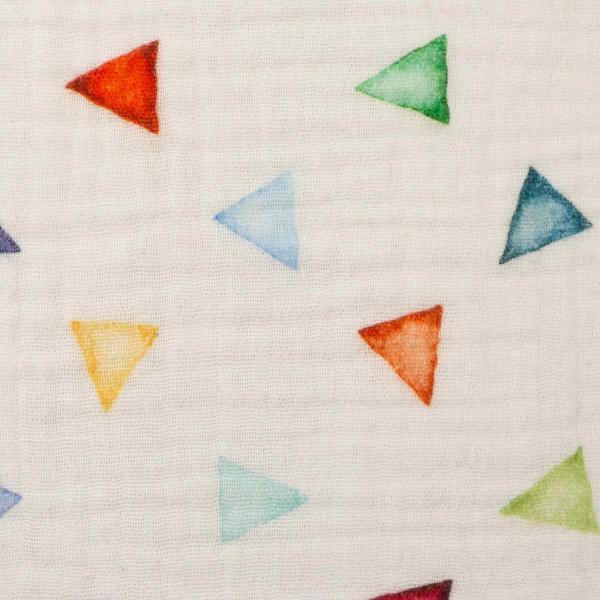 Musselin Tea - bunte Dreiecke