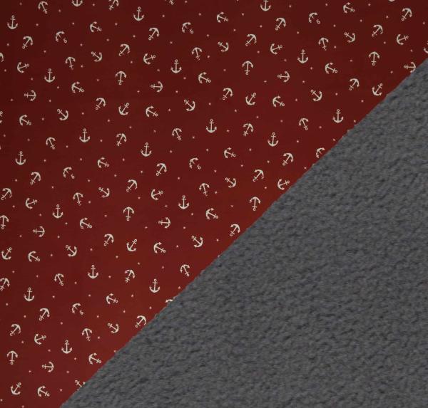 NANO-Softshell Fiete, Anker, Sterne, burgundy