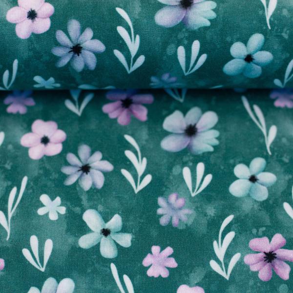 Modal French Terry Velvet Bloom