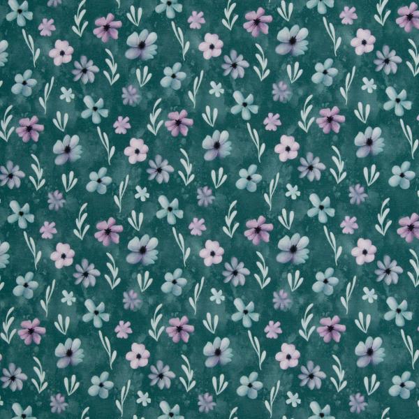 Modal French Terry Velvet Bloom