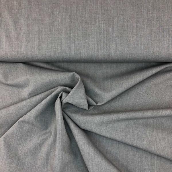 Woll-Twill, uni, hellgrau