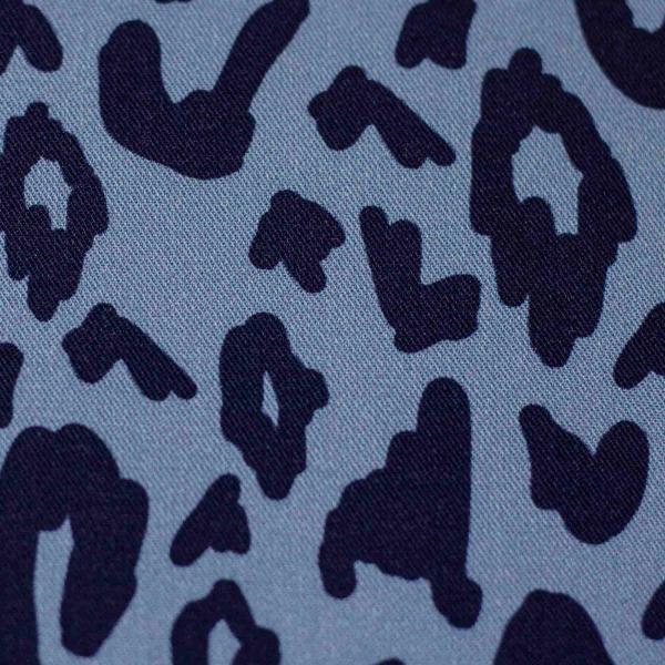 Viskose Webware Happy Leo by Cherry Picking, Blau mit Dunkelblau