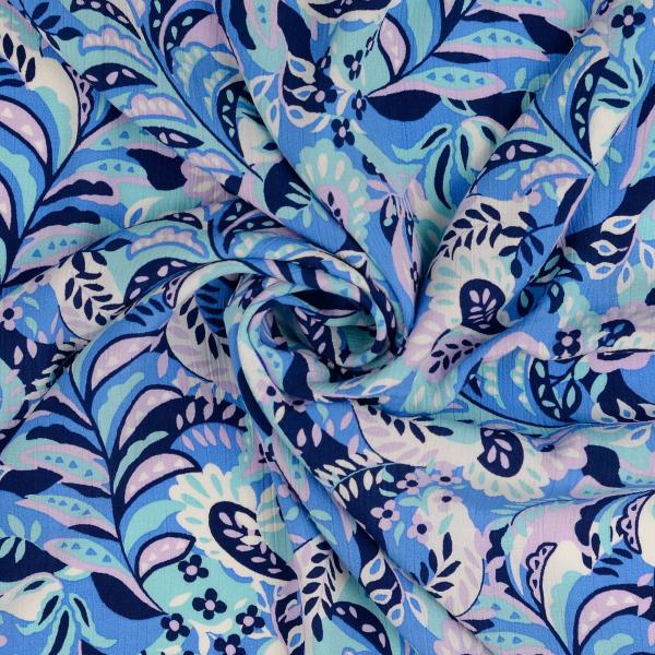 Viskose Crepe - blau