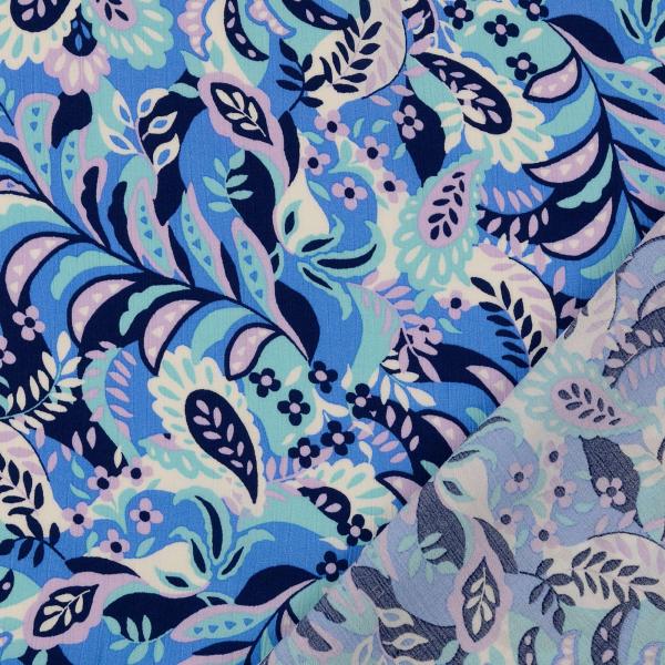 Viskose Crepe - blau