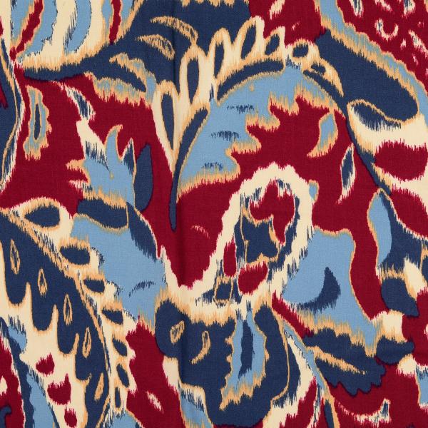 Viskose Satin - jeansblau multicolor