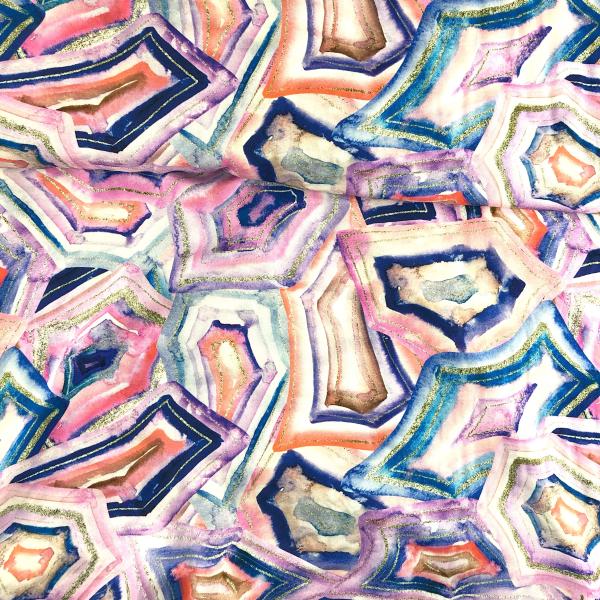 Viskose-Webware, geometrisches Muster