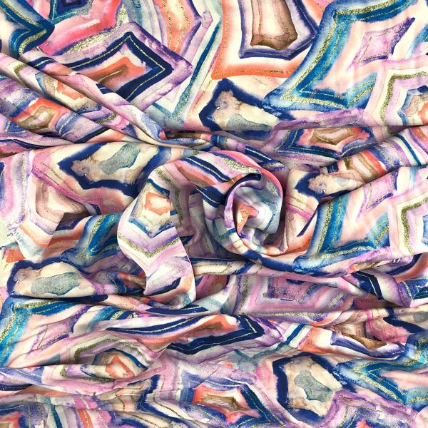 Viskose-Webware, geometrisches Muster