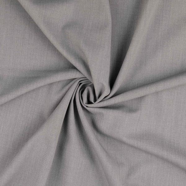 Woll-Twill, uni, hellgrau