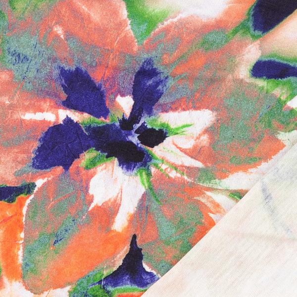 Viskose Jersey im großen blumigen Digitaldruck