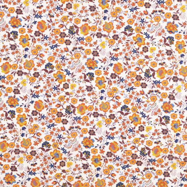 Baumwoll Voile mit kleinem blumigen Digitaldruck