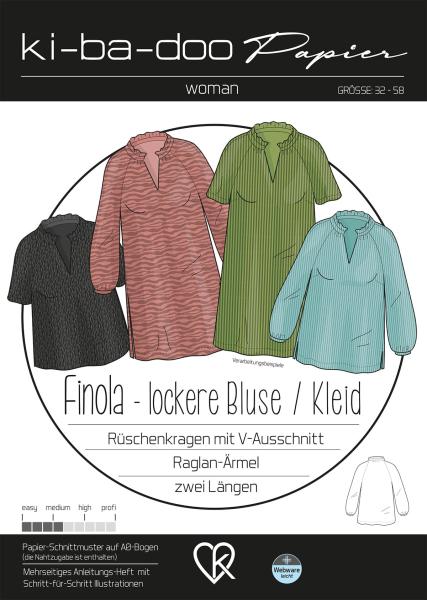 Ki-ba-doo Schnittmuster Bluse Finola für Webware
